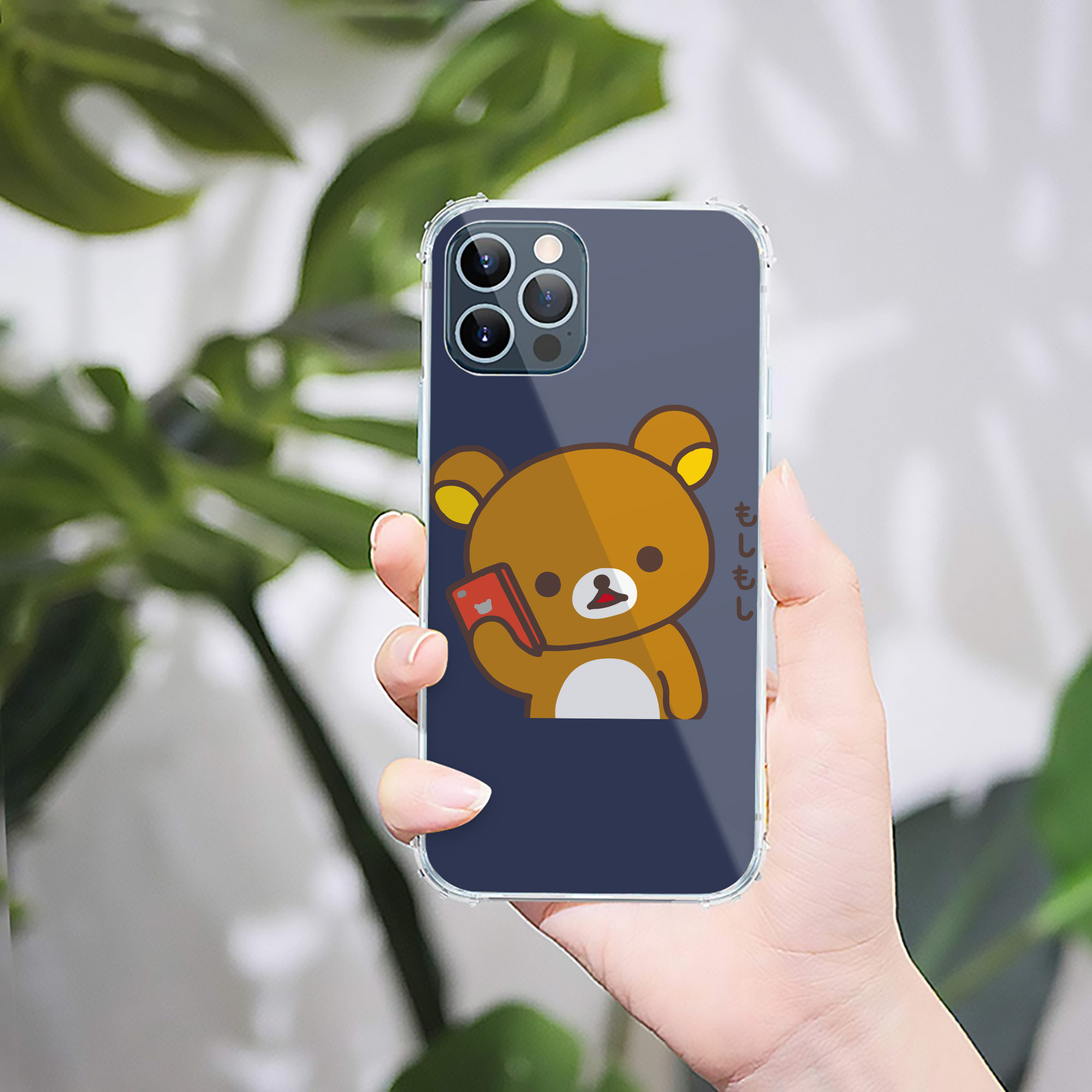 （画像用） リラックマ リラックマ キイロイトリ Rilakkuma Korilakkuma Kiiroitori 【iPhone 12シリーズ対応】透明スマホケース（クリアソフトケース）
